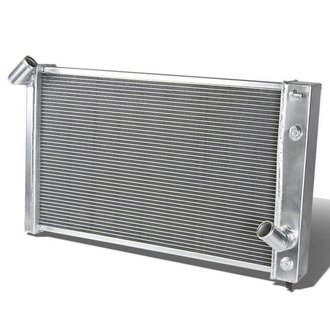 D-Motoring - Radiator - Inlet/Outlet: 1.25 / 1.50 - 2-Row - Aluminum - Chevy Corvette 7.0L /7.4L V8 - AT / MT - 1