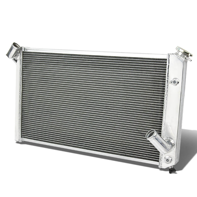 D-Motoring - Radiator - Inlet/Outlet: 1.50 / 1.75 - 3-Row - Aluminum - Chevy Corvette V8 5.7/7.4L - 1