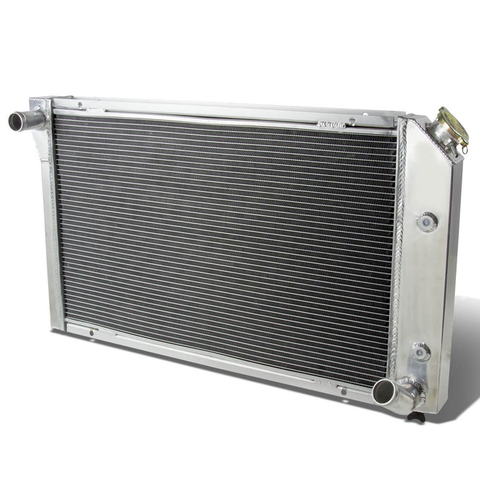 D-Motoring - Radiator - Inlet/Outlet: 1.50 / 1.625 - 3-Row - Aluminum - Chevrolet Chevy Corvette V8 5.7L/5.0L - 1