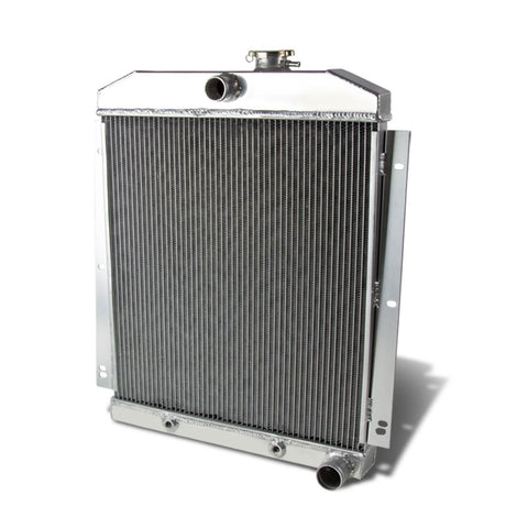 D-Motoring - Radiator - Inlet/Outlet: 1.50 / 1.75 - 3-Row - Aluminum - Chevy C/K Series Pickup L6 - 1