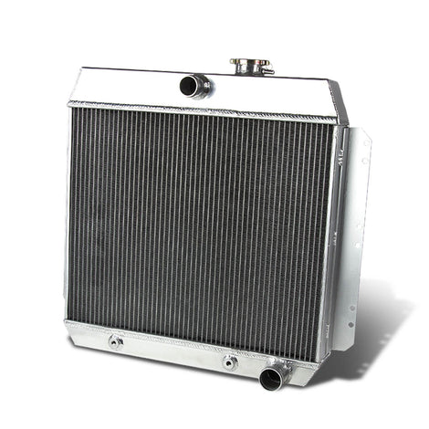 D-Motoring - Radiator - Inlet/Outlet: 1.50 / 1.75 - 3-Row - Aluminum - 60-62 GMC 1000-3000 Truck Pickup L6/V8 - 1