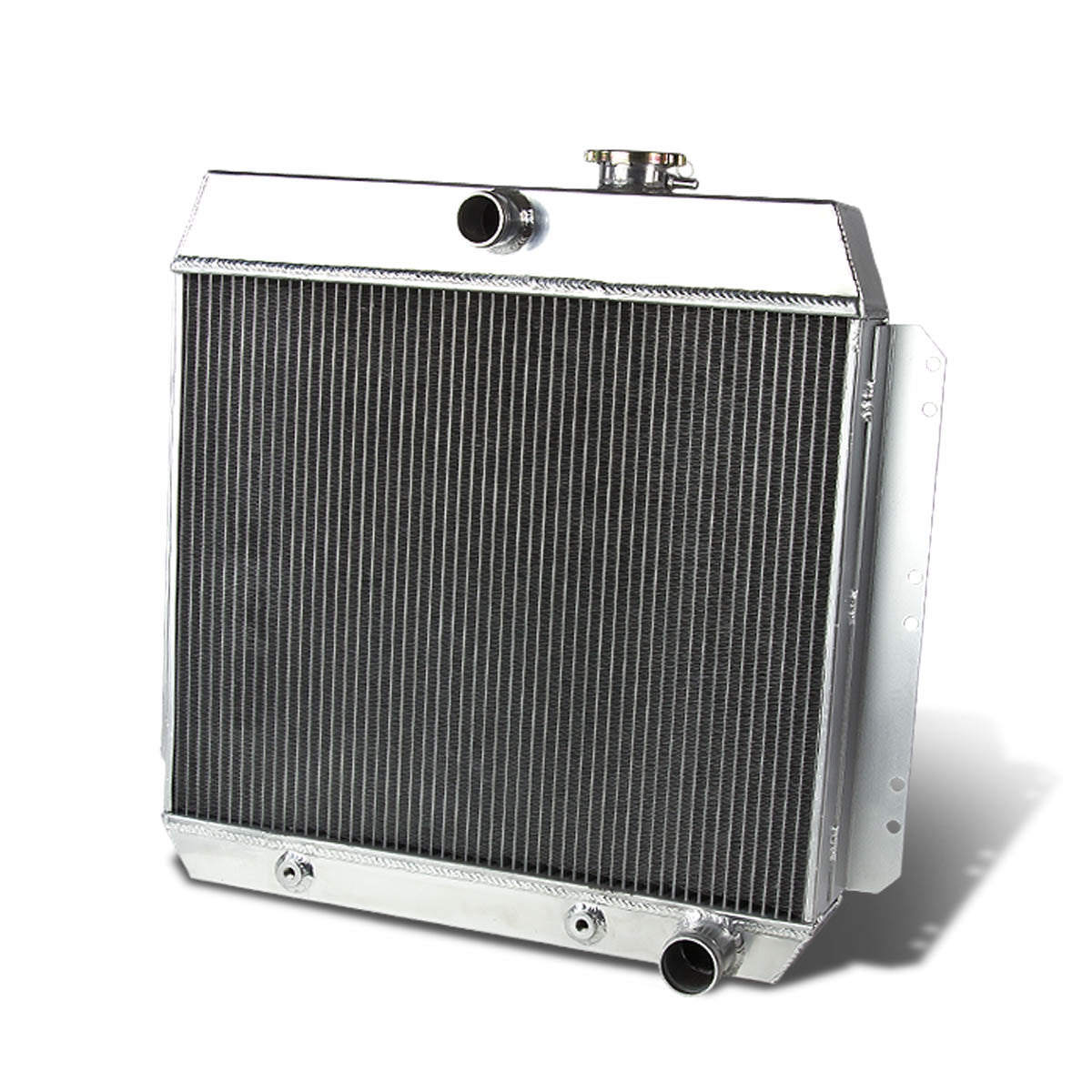 D-Motoring - Radiator - Inlet/Outlet: 1.50 / 1.75 - 3-Row - Aluminum - 60-62 GMC 1000-3000 Truck Pickup L6/V8 - 1