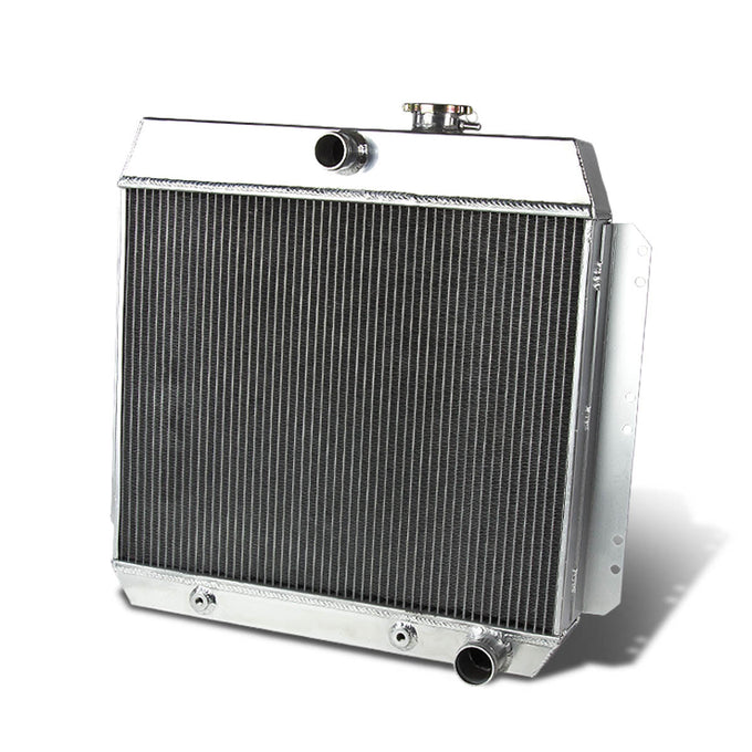 D-Motoring - Radiator - Inlet/Outlet: 1.50 / 1.75 - 3-Row - Aluminum - 60-62 GMC 1000-3000 Truck Pickup L6/V8 - 1