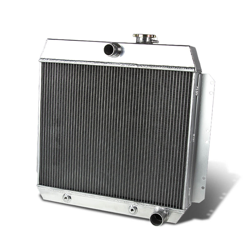 D-Motoring - Radiator - Inlet/Outlet: 1.50 / 1.75 - 3-Row - Aluminum - 60-62 GMC 1000-3000 Truck Pickup L6/V8 - 1
