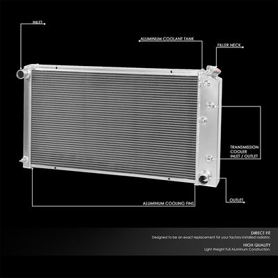 Performance 3-Rows Core Full Aluminum Radiator<br>73-80 Chevy GMC C/K Pickup/Suburban