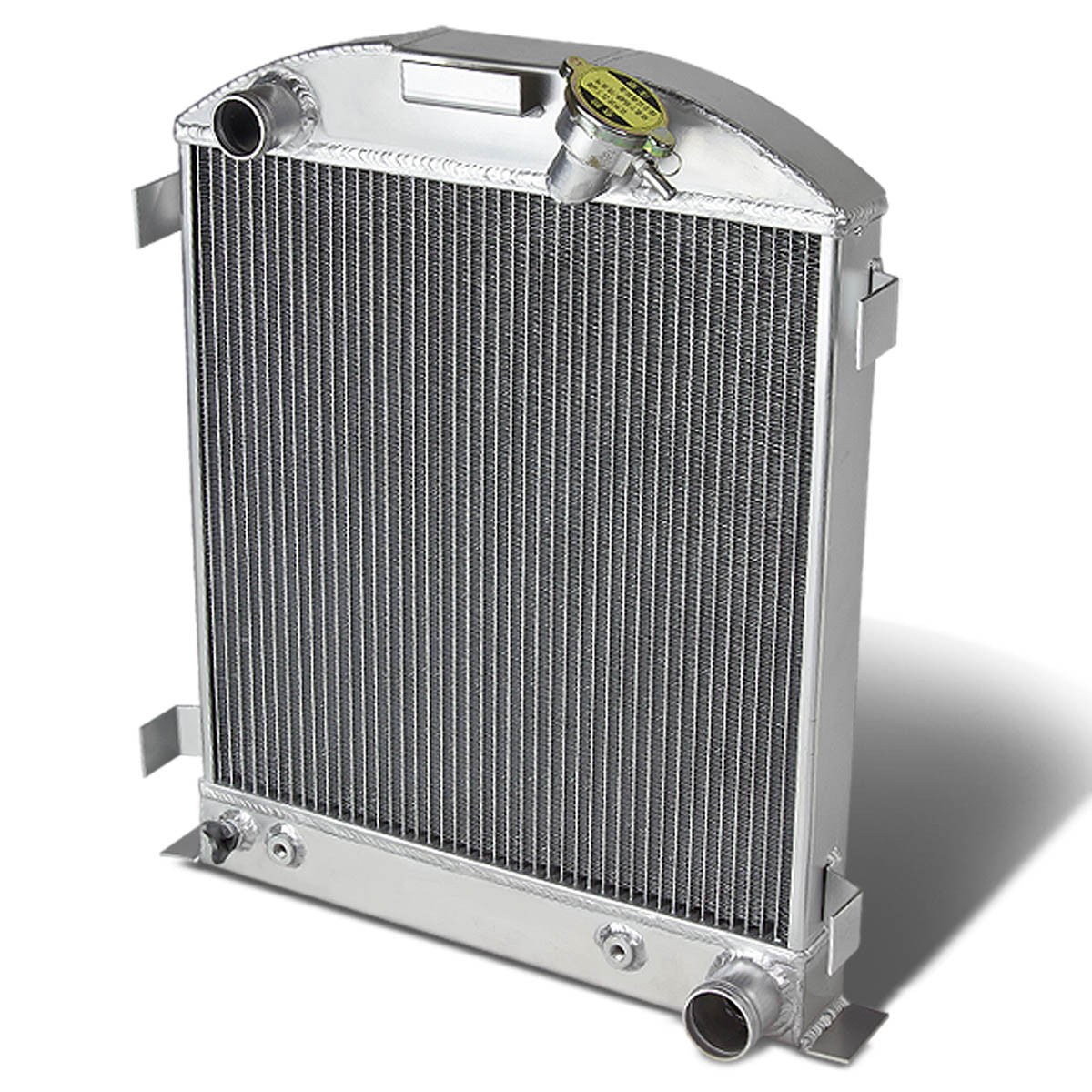D-Motoring - Radiator - Inlet/Outlet: 1.50 / 1.75 - 3-Row - Aluminum - 32 Chevrolet Chevy Chop Chopped Mopar V8 - 1