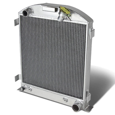 D-Motoring - Radiator - Inlet/Outlet: 1.50 / 1.75 - 3-Row - Aluminum - 32 Chevrolet Chevy Chop Chopped Mopar V8 - 1