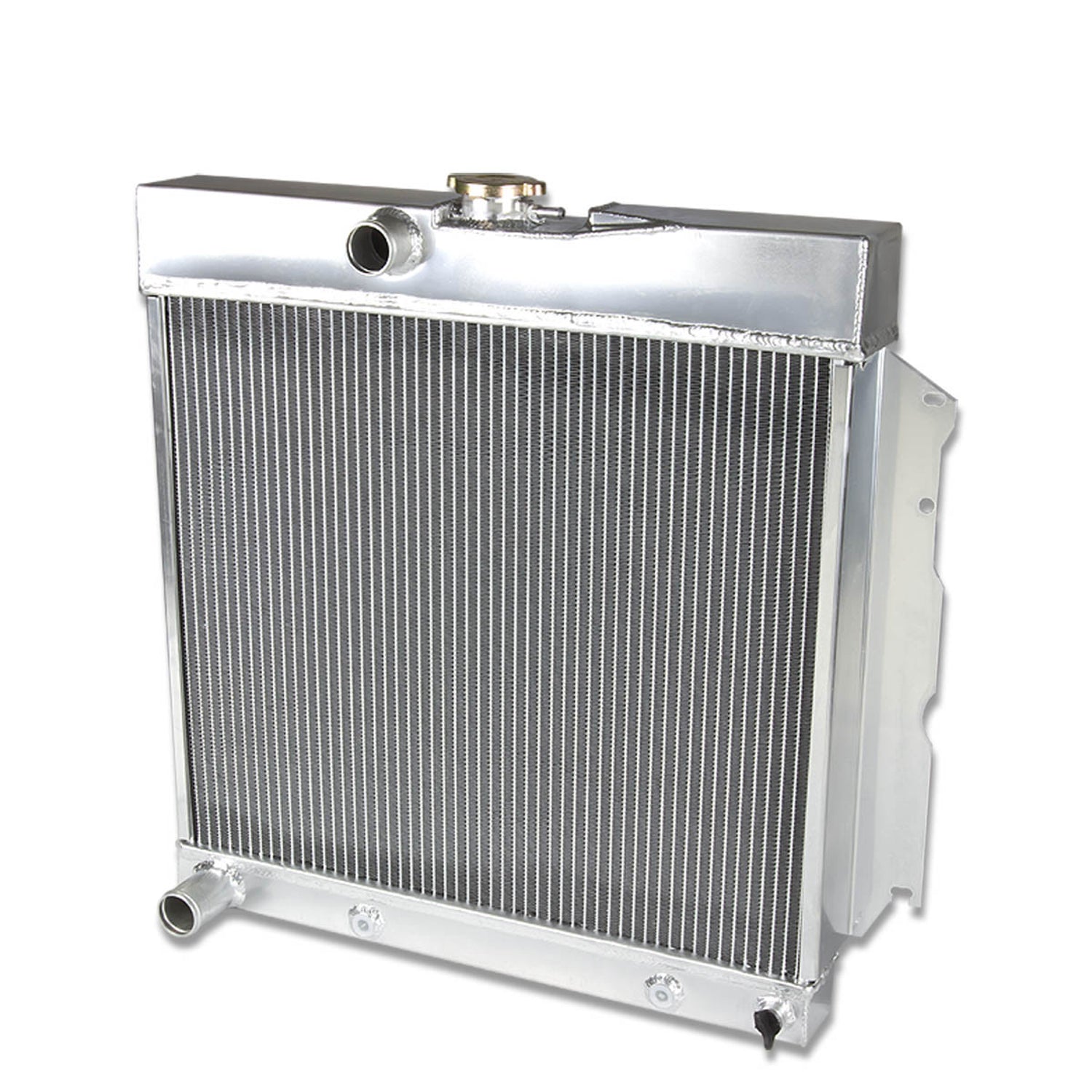 D-Motoring - Radiator - Inlet/Outlet: 1.50 / 1.50 - 3-Row - Aluminum - Coronet / Charger / DART / FURY / BELVEDERE V8 - 1
