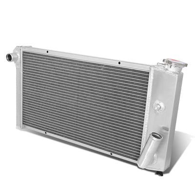 D-Motoring - Radiator - Inlet/Outlet: 1.25 / 1.50 - 3-Row - Aluminum - 71-77 Chevry Vega V8 Conversion - 1