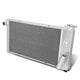 D-Motoring - Radiator - Inlet/Outlet: 1.25 / 1.50 - 3-Row - Aluminum - 71-77 Chevry Vega V8 Conversion - 1