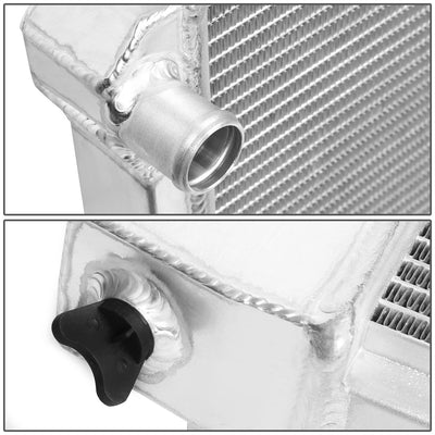 D-Motoring - Radiator - Inlet/Outlet: 1.25 / 1.50 - 3-Row - Aluminum - 71-77 Chevry Vega V8 Conversion - 2