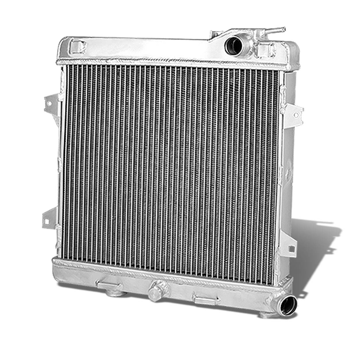 D-Motoring - Radiator - Inlet/Outlet: 1.50 / 1.50 - 2-Row - Aluminum - 88-91 BMW E30 3-Series M3 MT - 1