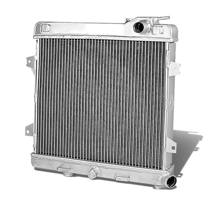 D-Motoring - Radiator - Inlet/Outlet: 1.50 / 1.50 - 2-Row - Aluminum - 88-91 BMW E30 3-Series M3 MT - 1