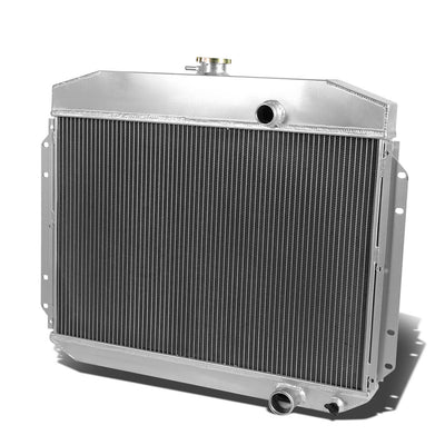 D-Motoring - Radiator - Inlet/Outlet: 1.5 / 1.75 - 3-Row - Aluminum - 61-64 Ford F-Series 6-CYL - 1