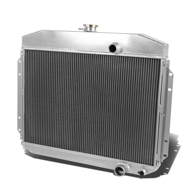 D-Motoring - Radiator - Inlet/Outlet: 1.5 / 1.75 - 3-Row - Aluminum - 61-64 Ford F-Series 6-CYL - 1