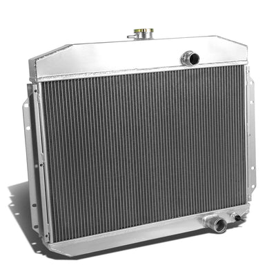 D-Motoring - Radiator - Inlet/Outlet: 1.5 / 1.75 - 3-Row - Aluminum - 61-64 Ford F-Series 6-CYL - 3
