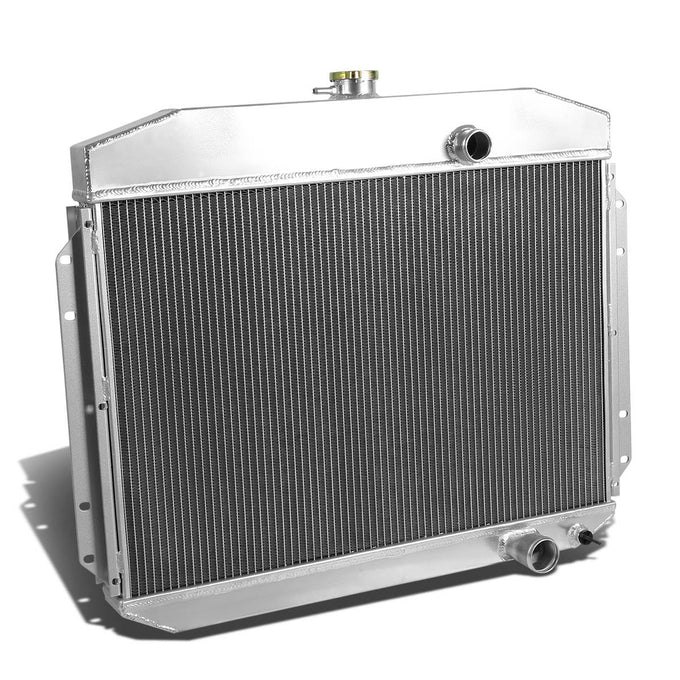 D-Motoring - Radiator - Inlet/Outlet: 1.5 / 1.75 - 3-Row - Aluminum - 61-64 Ford F-Series 6-CYL - 3