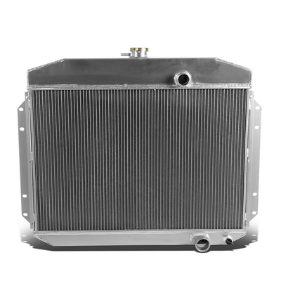 D-Motoring - Radiator - Inlet/Outlet: 1.5 / 1.75 - 3-Row - Aluminum - 61-64 Ford F-Series 6-CYL - 4