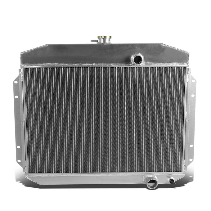 D-Motoring - Radiator - Inlet/Outlet: 1.5 / 1.75 - 3-Row - Aluminum - 61-64 Ford F-Series 6-CYL - 4
