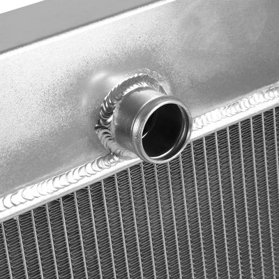 D-Motoring - Radiator - Inlet/Outlet: 1.5 / 1.75 - 3-Row - Aluminum - 61-64 Ford F-Series 6-CYL - 2
