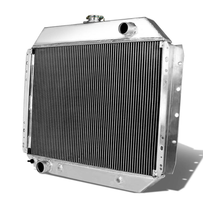 D-Motoring - Radiator - Inlet/Outlet: 1.75 / 2.00 - 2-Row - Aluminum - Ford F100/150/F250/Bronco - 1