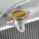 D-Motoring - Radiator - Inlet/Outlet: 1.50 / 1.75 - 2-Row - Aluminum - 24-27 Ford Model T - 5