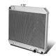 D-Motoring - Radiator - Inlet/Outlet: 1.5 / 1.75 - 3-Row - Aluminum - Pontiac Lemans / GTO / Tempest - 1