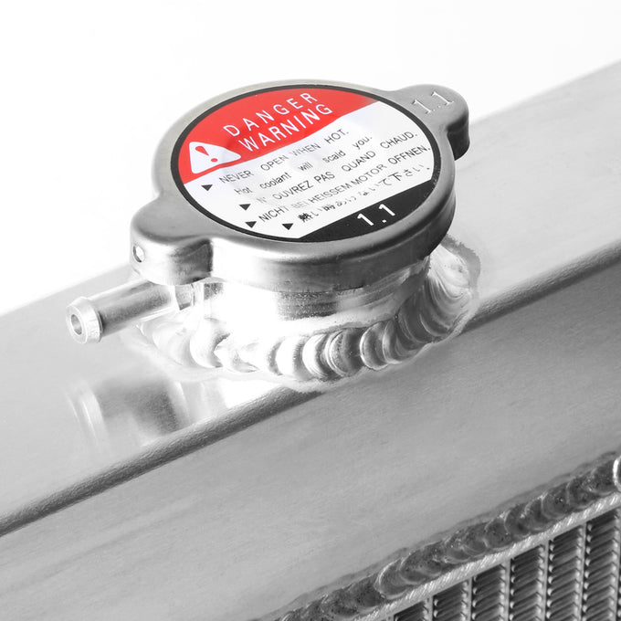 D-Motoring - Radiator - Inlet/Outlet: 1.5 / 1.75 - 3-Row - Aluminum - Pontiac Lemans / GTO / Tempest - 3