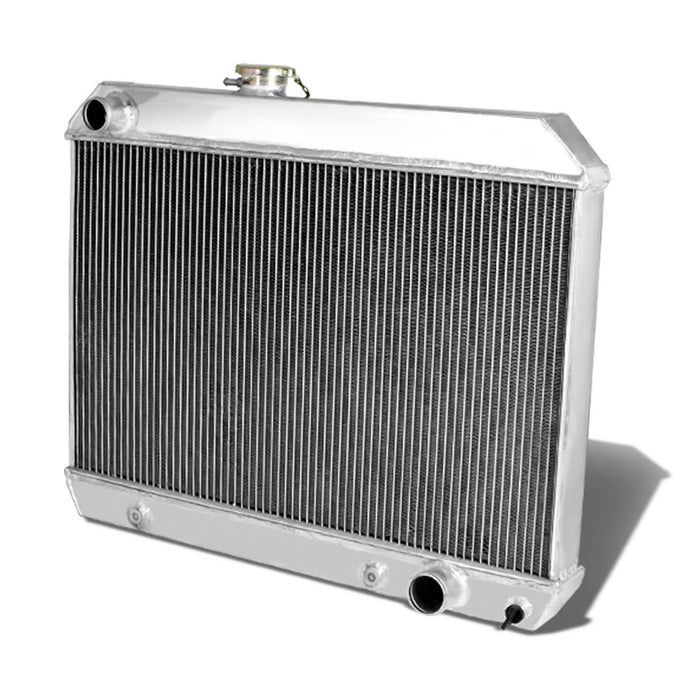 D-Motoring - Radiator - Inlet/Outlet: 1.50 / 1.75 - 3-Row - Aluminum - Pontiac GTO/Tempest/Lemans - 1