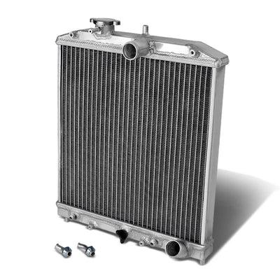 D-Motoring - Radiator - Inlet/Outlet: 1.25 / 1.25 - 2-Row - Aluminum - 92-00 Honda Civic / 93-97 Del Sol / 94-01 Acura Integra - 1