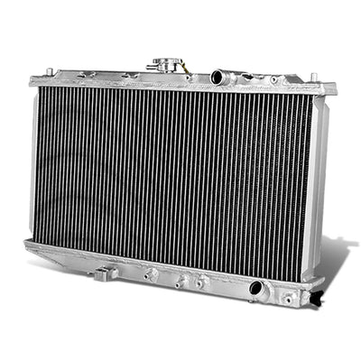 D-Motoring - Radiator - Inlet/Outlet: 1.25 / 1.25 - 2-Row - Aluminum - Civic/CRX/CR-X EF MT - 1