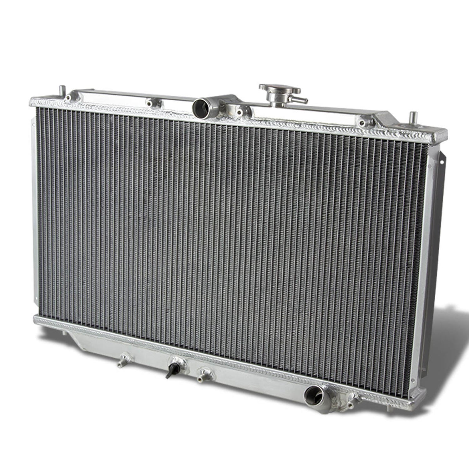 D-Motoring - Radiator - Inlet/Outlet: 1.250 / 1.250 - 3-Row - Aluminum - Prelude / 90-93 Accord - 1