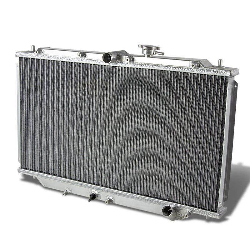 D-Motoring - Radiator - Inlet/Outlet: 1.250 / 1.250 - 3-Row - Aluminum - Prelude / 90-93 Accord - 1
