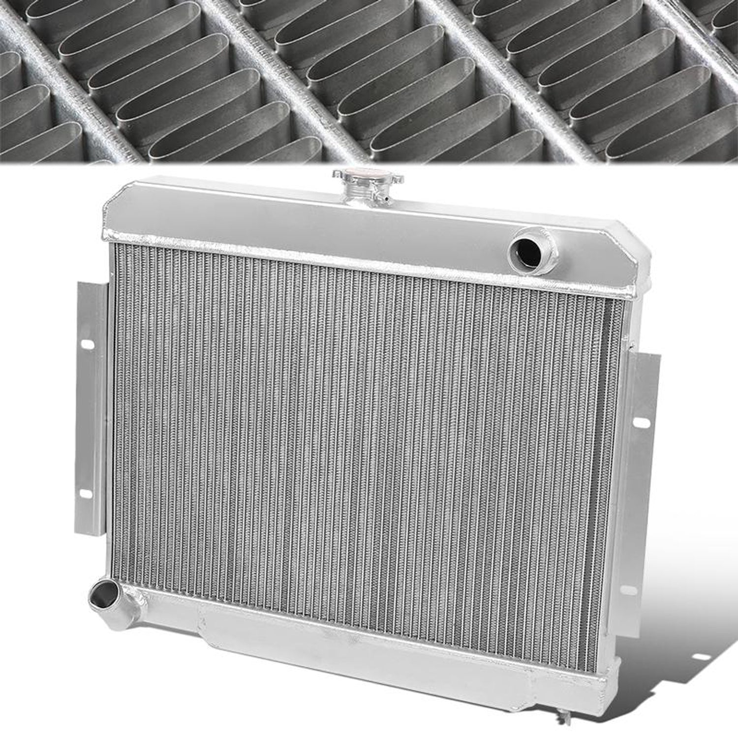 Performance 3-Rows Core Full Aluminum Radiator<br>72-83 Jeep CJ5 76-86 CJ7 3.8L 4.2L 5.0L