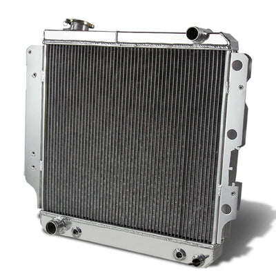 D-Motoring - Radiator - Inlet/Outlet: 1.25 / 1.5 - 3-Row - Aluminum - 87-06 Jeep Wrangler YJ/TJ 2.4L-4.2L - 1