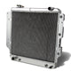 D-Motoring - Radiator - Inlet/Outlet: 1.25 / 1.5 - 3-Row - Aluminum - 87-06 Jeep Wrangler YJ/TJ 2.4L-4.2L - 1