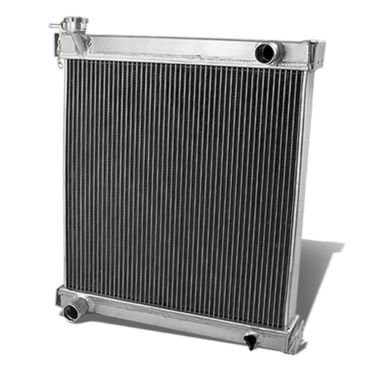 D-Motoring - Radiator - Inlet/Outlet: 1.375 / 1.375 - 2-Row - Aluminum - Jeep Wrangler YJ/TJ 2.4-4.2L - 1