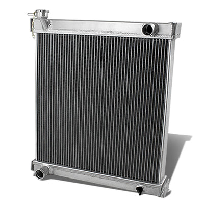 D-Motoring - Radiator - Inlet/Outlet: 1.375 / 1.375 - 2-Row - Aluminum - Jeep Wrangler YJ/TJ 2.4-4.2L - 1