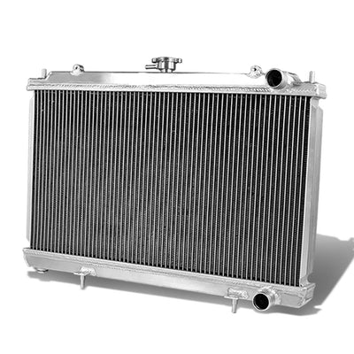 D-Motoring - Radiator - Inlet/Outlet: 1.50 / 1.50 - 3-Row - Aluminum - 95-98 Nissan 240SX S14 Silvia - 1
