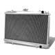D-Motoring - Radiator - Inlet/Outlet: 1.50 / 1.50 - 3-Row - Aluminum - 95-98 Nissan 240SX S14 Silvia - 1