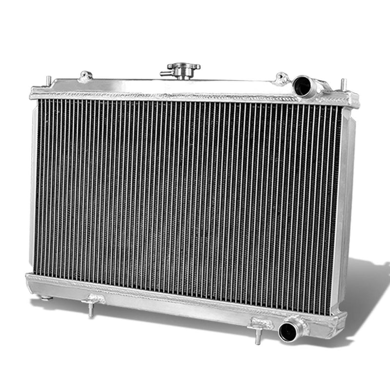 D-Motoring - Radiator - Inlet/Outlet: 1.50 / 1.50 - 3-Row - Aluminum - 95-98 Nissan 240SX S14 Silvia - 1