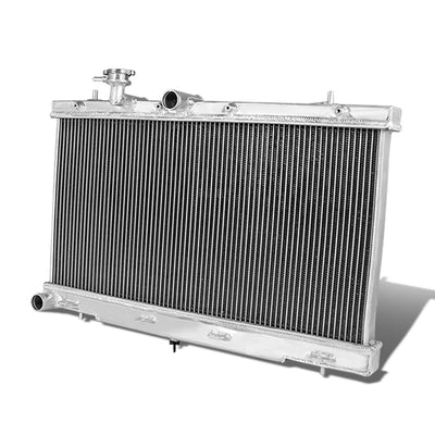 D-Motoring - Radiator - Inlet/Outlet: 1.50 / 1.50 - 2-Row - Aluminum - 00-04 Subaru Legacy Manual - 1