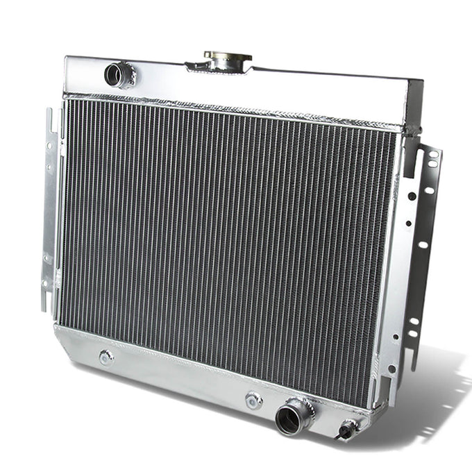 D-Motoring - Radiator - Inlet/Outlet: 1-1/2 / 1-3/4 - 3-Row - Aluminum - 64-67 Chevy MID / Full Size - 3.2L-6.5L - 1