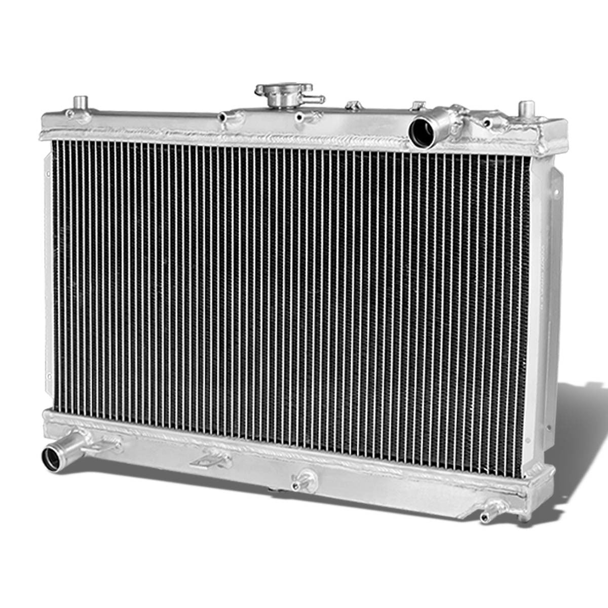 D-Motoring - Radiator - Inlet/Outlet: 1.25 / 1.25 - 2-Row - Aluminum - 98-05 Mazida Miata MX5 MX-5 - 1
