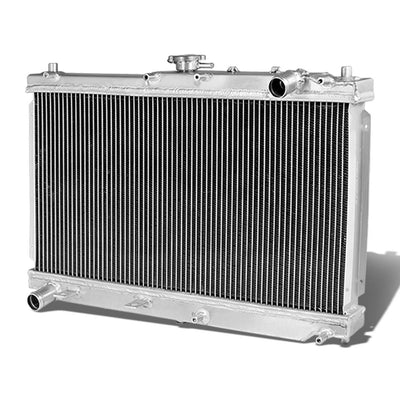 D-Motoring - Radiator - Inlet/Outlet: 1.25 / 1.25 - 2-Row - Aluminum - 98-05 Mazida Miata MX5 MX-5 - 1