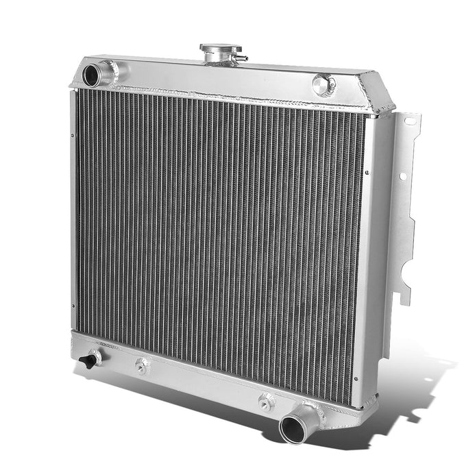 D-Motoring - Radiator - Inlet/Outlet: 1.50 / 1.75 - 3-Row - Aluminum - 62-67 Chevy II/Nova Base/SS - 1
