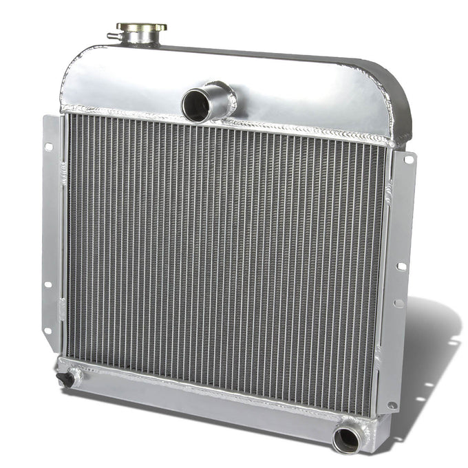 D-Motoring - Radiator - Inlet/Outlet: 1.5/ 1.5 - 3-Row - Aluminum - Plymouth Deluxe Base/Savoy Concaord - 1