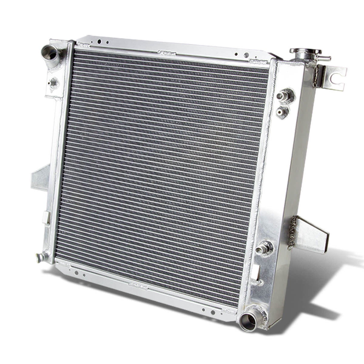 D-Motoring - Radiator - Inlet/Outlet: 1.50 / 1.50 - 2-Row - Aluminum - 98-01 Ford Ranger/Mazida B2500 2.5L AT - 1