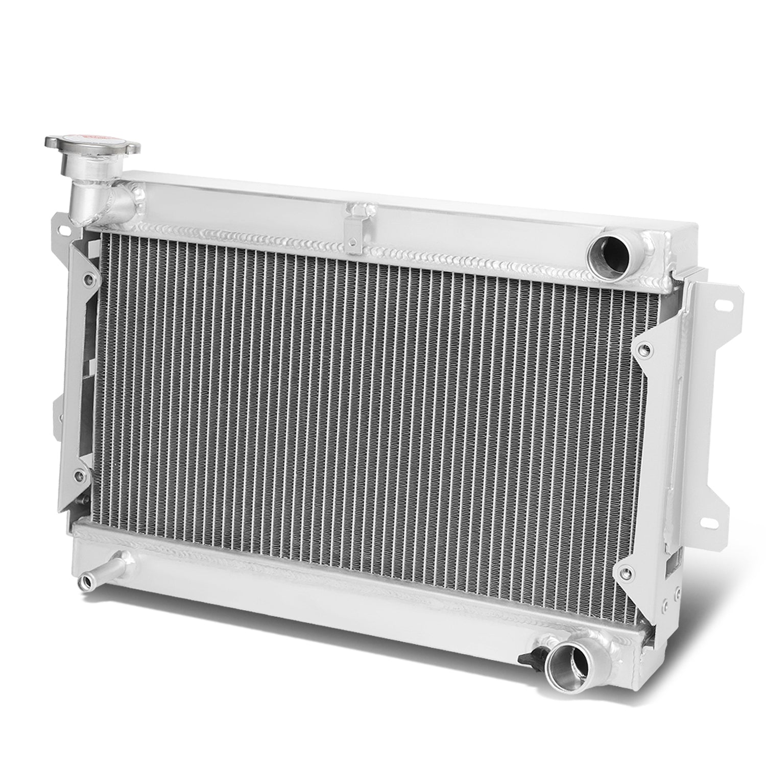 D-Motoring - Radiator - Inlet/Outlet: 1.5/ 1.5 - 3-Row - Aluminum - 79-82 Mazida RX7 - 1