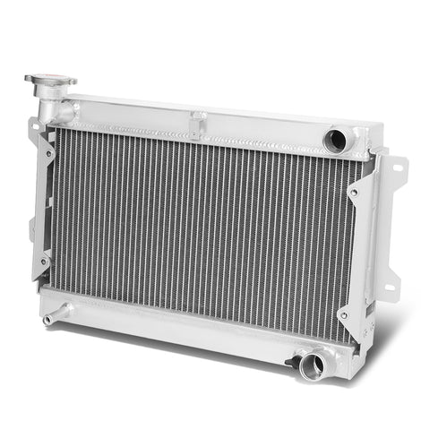 D-Motoring - Radiator - Inlet/Outlet: 1.5/ 1.5 - 3-Row - Aluminum - 79-82 Mazida RX7 - 1